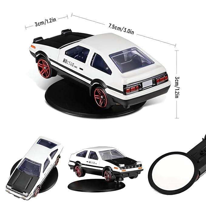 AE86 Car Interior Decoration Model – 2.95 Inch Alloy Dashboard Accessory (Initial D Collectible)