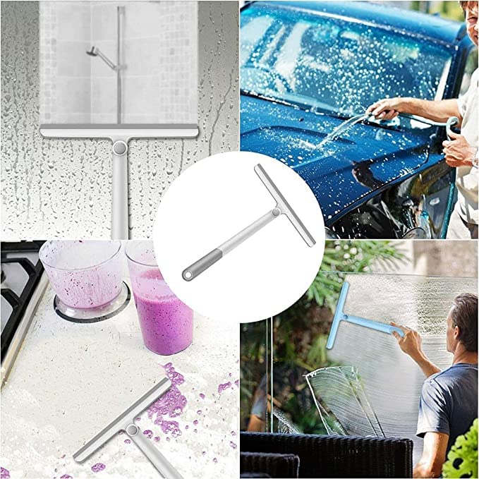 Rotatable Cleaning Glass Wiper Window Cleaner with Long Handle
