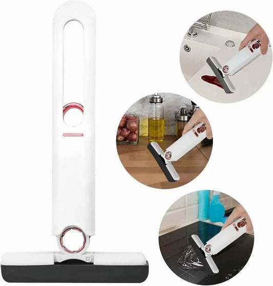 Portable Mini Mop – Ideal for Kitchen, Car Windows, and Washroom Cleaning